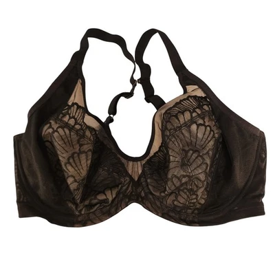 Elomi EL4200BLK Underwire Full Cup Lace Bra Black US 36H - Image 1 of 4