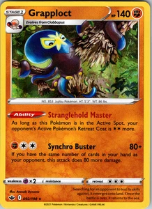 Grapploct 092/198 SWSH06: Chilling Reign Holo Rare - NM - Picture 1 of 2