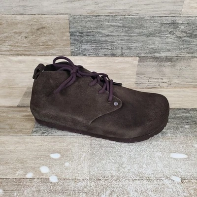 Botines Birkenstock Dundee VL para mujer talla 6 gamuza moca con cordones Foto 1 de 4