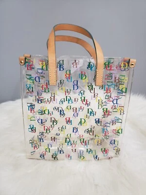 DOONEY & BOURKE Signature DB Small Clear Lunch Mini Tote Handbag Multi Color - Image 1 of 4