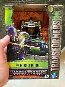 HASBRO TRANSFORMERS MOVIE 7 RISE OF THE BEASTS ACTION FIGURE DELUXE NIGHTBIRD - Foto 1 di 6