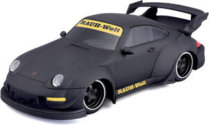 Maisto Tech Ferngesteuertes Auto Porsche 911 993 RWB matt-schwarz, Maßstab 1:24