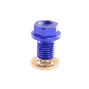 Magnetic Engine Oil Drain Plug Screw Fit For Yamaha YZ125 YZ250F 2009-2018 Blue - Picture 1 of 10