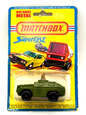 Matchbox MB 28 Superfast 1976 Green Stoat MOC Lesney Base Made in England - Image 1 of 4