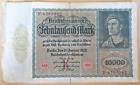 10,000 Mark 1922 large banknote from Germany (Offer 2).