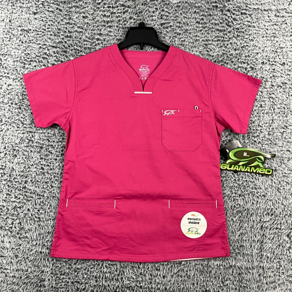 Blusa Médica IguanaMed Med para Mujer XS Rosa en Polvo Flex II Quattro 3 Bolsillos Cuello en V Foto 1 de 4