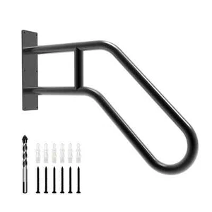 Handrails for Outdoor Steps Wall Mount, Railings for 1-3 Steps, U-Shaped Handrai - Picture 1 of 6