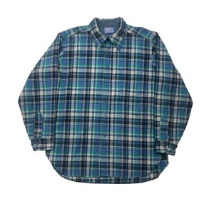 Vintage Pendleton Flannel Plaid Button Down Shirt Wool Men’s Sz XL Made In USA - Picture 1 of 10