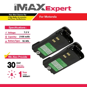 2x 7,2V 2100mAh NiMh Batería para Motorola NTN9858, XTS1500, NTN9815, XTS2500 - Imagen 1 de 7