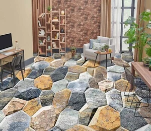 3D Gray Stone I3590 Floor WallPaper Murals Wall Print Decal AJ Coco 2024 - Picture 1 of 5
