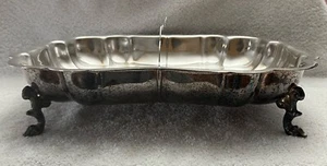 Prill Silver Co Dual Serving Tray With Feet - Picture 1 of 6