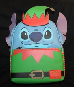 New LOUNGEFLY Disney Lilo & Stitch Elf Stitch Mini Backpack - Picture 1 of 2