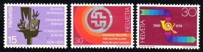 1974 Switzerland SC# 596-598 - Centenary of Swiss Constitution - M-H - Image 1 of 2