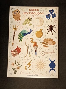 Juego de pegatinas de mitología de dioses griegos olímpicos Illumicrate en vivo como leyendas - Imagen 1 de 4