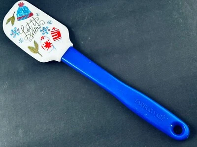 FARBERWARE HOLIDAY SPATULA SCRAPER LET IT SNOW CHRISTMAS STOCKING STUFFER - Image 1 of 4
