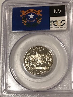 2006-S Nevada State Flag Quarter PCGS PR70DCAM Cert.# 18224996 - Image 1 of 4