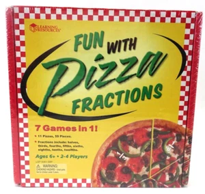 Fun With Pizza Fractions Learning Resources Math Game Educational FACTORY SEALED - Picture 1 of 3