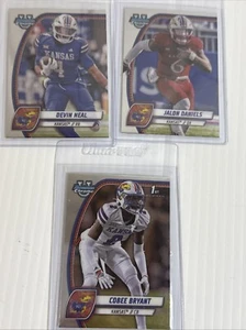 2024 Bowman U Chrome Football Devin Neal Kansas, Jalon Davis, Cobee Bryant - Picture 1 of 6