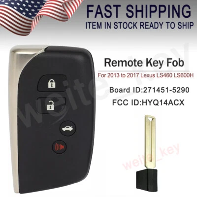 for 2013 2014 2015 2016 2017 Lexus LS460 LS600H Smart Key Fob 4B HYQ14ACX 5290 - Изображение 1 из 4