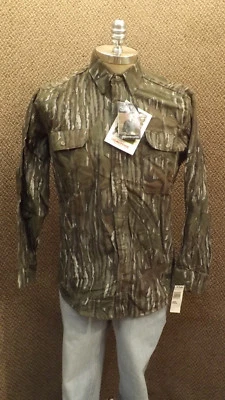 Vtg NEW Walls Realtree Camo Hunting Shirt  Cotton Chamois NOS sz Med USA Made - Image 1 of 4