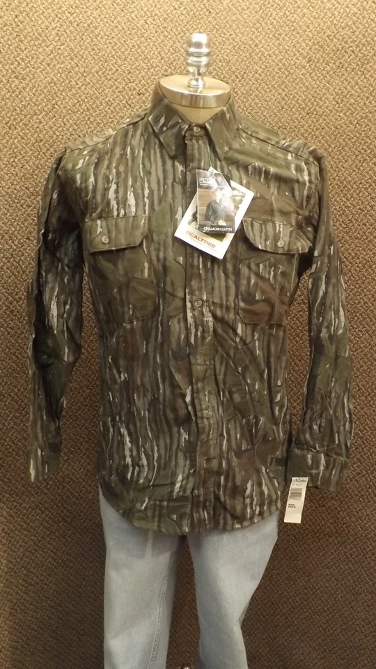 Vtg NEW Walls Realtree Camo Hunting Shirt  Cotton Chamois NOS sz Med USA Made - Image 1 of 4