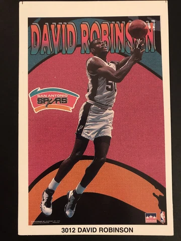 1997 David Robinson San Antonio Spurs Original Starline mini PROMO Poster Cover