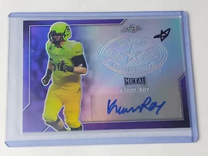 2017 Leaf US All American Kanan Ray Purple Auto Autograph RC Rookie #3/25 - Bild 1 von 2