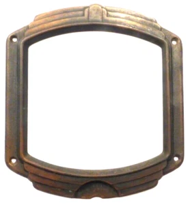 LÁPIDA GENÉRICA DESCONOCIDA VINTAGE: PLACA FRONTAL DE LATÓN con TORNILLOS ORIGINALES - Imagen 1 de 3