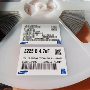 50 Pc Samsung 4.7uF 50V X7R 1210 SMD/SMT Ceramic Cap CL32B475KBUYNNF taped ROHS - Picture 1 of 2