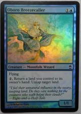 MAGIC THE GATHERING 2005 SAVIORS OF KAMIGAWA FOIL OBORO BREEZECALLER ENGL. CARD