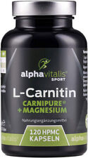 Alphavitalis L-Carnitin 120 Kapseln Carnipure® 3000mg - hochdosiert, vegan