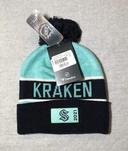 Sombrero Seattle Kraken Fanáticos Temporada Inaugural Hockey Acrílico NHL - Imagen 1 de 6