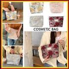 Jacquard Cosmetic Pouch Large Capacity Women Beauty Bag Portable Retro for Purse