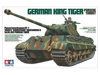 Tamiya 	1/35 German King Tiger Porsche Turret Tank TAM35169 - Image 1 of 4