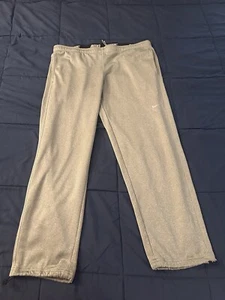 Nike Therma Fit Sweatpants Large Gray Running Gym Active Joggers Logo - Picture 1 of 12