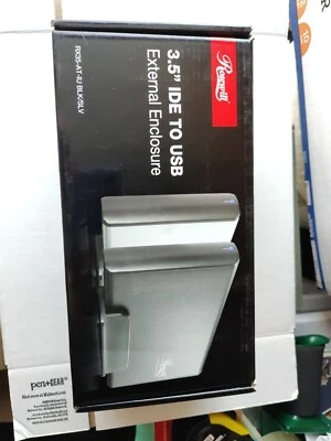 ROSEWILL 3.5" SATA to USB External Enclosure RX35-AT-SU BLK *NEW* - Image 1 of 4