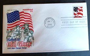 BOY SCOUTS PLEDGE OF ALLEIGANCE TO THE FLAG 2002 FARNAM CACHET FDC UNADDR - Picture 1 of 1