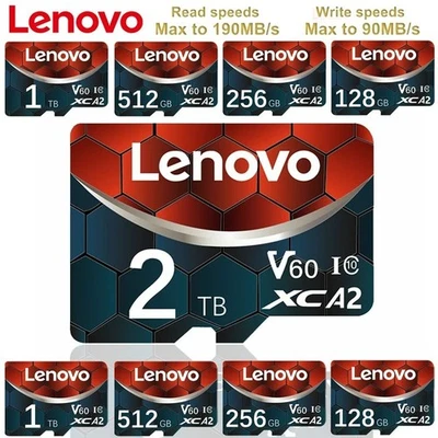 Lenovo Extreme PRO Micro SD Card 2TB 1TB 512GB 256GB 128GB Class10 UHS-I TF - Image 1 of 4