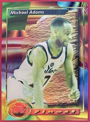 Michael Adams 1993-94 Finest Refractor SP #56 Bullets - Image 1 of 2