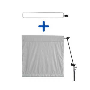 Wag Flag Wind Bag (Tarmac) Black/White 122x122cm with Frame - Imagen 1 de 10