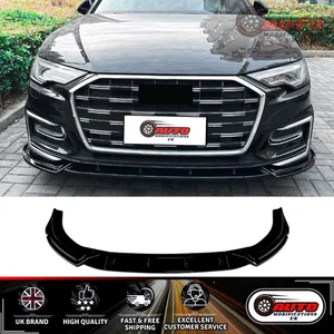 AUDI A6 S6 C8 S-LINE SALOON & AVANT BODY KIT FRONT LIP SPLITTER SPOILER 18-25 - Picture 1 of 8