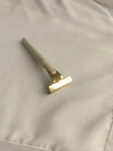 Nice Schick Injector Type J (1958-1964) White Handle Gold Tone - Picture 1 of 11