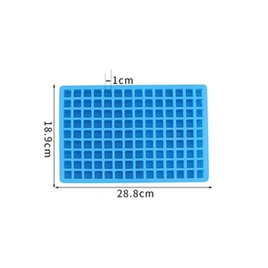 126 Cavity Square Candy Molds Silicone Mold for Hard Candy Chocolate Gana Pq - Picture 1 of 12