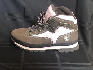 Timberland Euro Hiker Boots Womens Sz 6M Brown Pink Outdoor Hiking - Picture 1 of 9