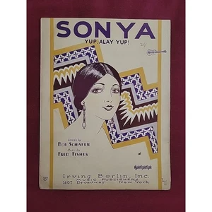 Partituras De Colección 1925 - Sonya, Sí, Alay Yup! - Schafer & Fisher-Irving Berlin Inc. - Imagen 1 de 2