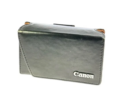 Estuche de cuero genuino para cámara Canon PSC-900 Deluxe negro para PowerShot S100 S95 + Foto 1 de 4