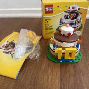 LEGO 40153 Geburtstag Tischdeko 100 Cake Topper Narr Anleitung & Box - 2015 - Bild 1 von 12