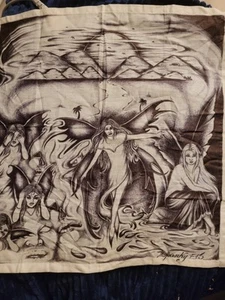prigione Fate disegno artistico su bandana firmato e fatto a mano - Foto 1 di 5