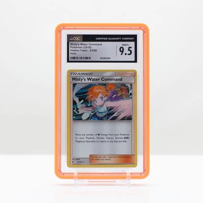 Pokemon Misty's Water Command Holo #63/68 Hidden Fates 2019- CGC 9.5 Mint+ - Image 1 of 2