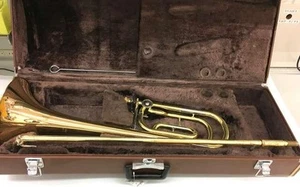 YAMAHA Bass Trombone YBL-421G Used with Case - Picture 1 of 19